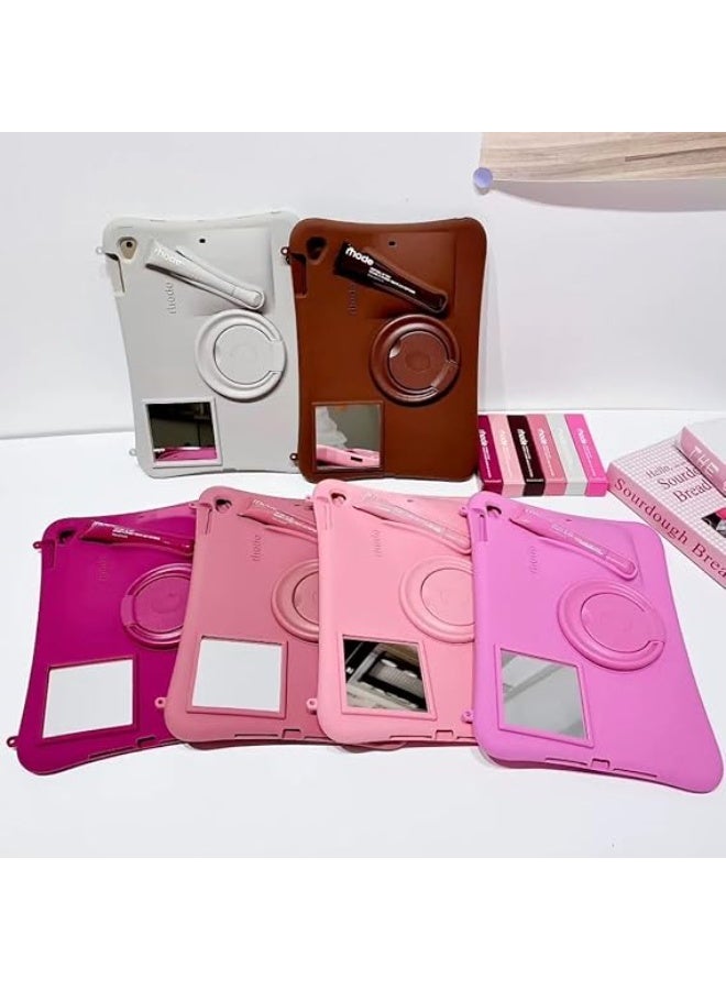 rhode 3D Lipstick Make-up Silicone Case For iPad (A16) 11th Generation 2025 / iPad 10th Generation 2022 , iPad 10 Case Model A2696 A2757 A2777 (lip Gloss + Rope included) - Image 3